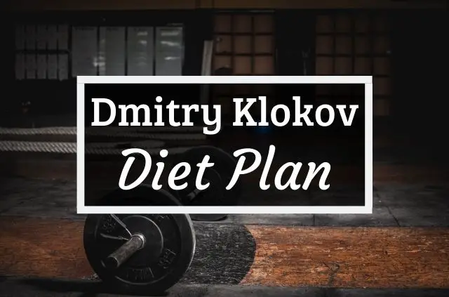 Dmitry Klokov Diet and Workout Plan