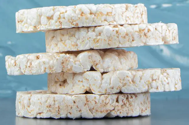 rice cakes stacked